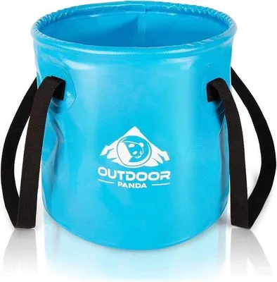 Produktbild von Opvouwbare Campingwasbecken 15 Liter, Rund, Blauw, Zeildoek, Plastik