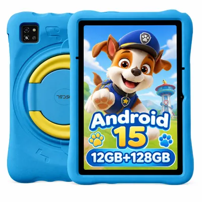 Obrázok produktu pre Blackview Pad 60 Kids, tablet pre deti, 10,1 palca, 12 GB + 128 GB, Android 15, rodičovská kontrola, detský režim, HD streaming, WiFi 6, s nárazuvzdorným ochranným krytom