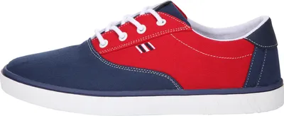 Produktbild von Boras Fashion Sports Sneaker auch in Übergrößen Canvas navy/red/white 5204-0215, Herren:46 EU