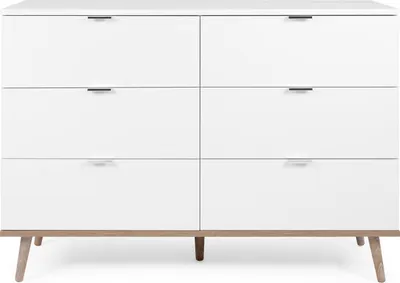 Image de Commode Sideboard Blanc Bois Chambre à coucher Penderie