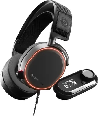 Produktbild von Steelseries Arctis Pro + GameDAC, Kabelgebunden, Gaming, 10 - 40000 Hz, Kopfhörer, Schwarz