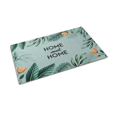 Immagine prodotto di Tappetino per l'ingresso - Sottotappeto per raccogliere lo sporco - Tappetino antiscivolo per interni ed esterni - 150x100 cm - Motivo floreale
