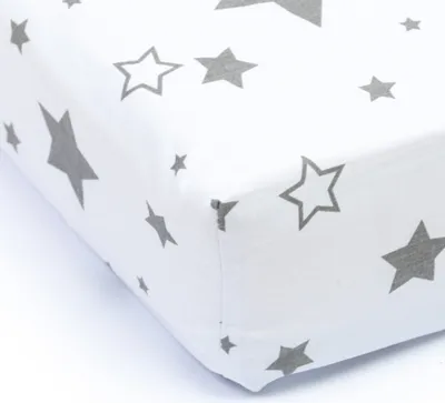 Produktbild von Amilian Spannbettlaken Spannbetttuch für Babybett Kinderbett 70x140 cm, 100% Baumwolle, fürs Baby, Bettwäsche Größe: 140x70 cm