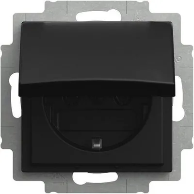 Imagen del producto de Enchufe SCHUKO® con tapa abatible, Busch-balance® SI, 1 unidad.