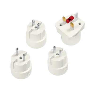 Produktbild von LogiLink Travel Adapter 4er Set, 2A/250V