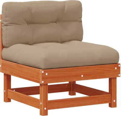 Produktbild von Garten Mittelssofa Massives Kiefernholz Wachsbraun
