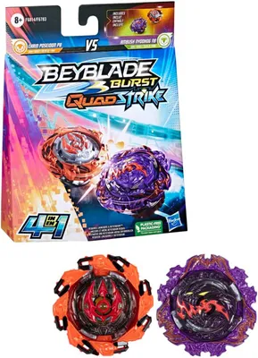 Zdjęcie produktu dla Hasbro F6783EU4; F6814EU40 - BEY QS AMBUSH NYDDHOG QS CHAIN POSEIDO