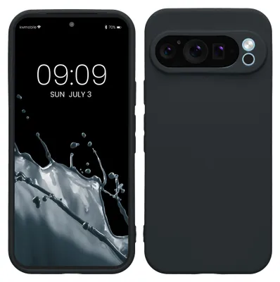 Produktbild von kwmobile Handyhülle für Google Pixel 9 Pro Hülle - weiches Handy Silikon Case - Schutzhülle Cover - Heidelbeerblau