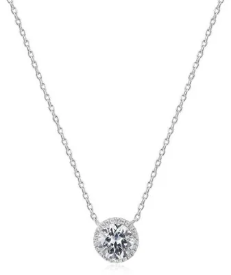 Image de Collier en argent avec pendentif scintillant AGS777/48