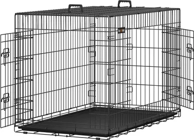 Immagine prodotto di Gabbia per cani FEANDREA, box per cani, pieghevole, 122 x 74,5 x 80,5 cm, nero