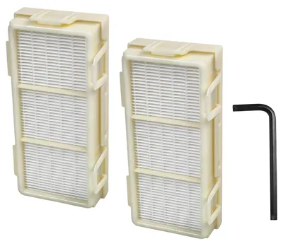 Produktbild von vhbw 2x HEPA Filter kompatibel mit Dyson Airblade V HU02, AB12 Händetrockner - H13, Gelb
