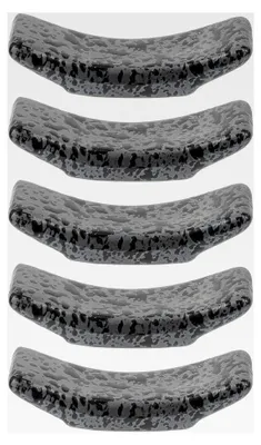 Produktbild von 5 Stück Essstäbchenhalter aus Keramik in Schwarz für Essstäbchen, Löffel und Gabeln
