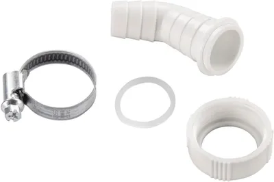 Productafbeelding van Afvoerbuis Sifon - Afvoerkoppeling - Wasmachine Aansluiten - Waterdichte Verbinding - 33.7mm - Wit