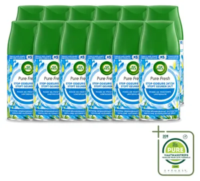 Image de 12 diffuseurs Air Wick Freshmatic, recharge Pure Printemps, 250 ml - Pack de 12
