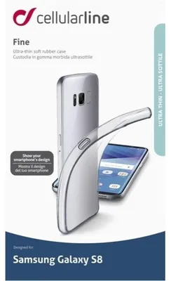 Produktbild von Cellularline Fine - Galaxy S8, Cover, Samsung, Galaxy S8, 14,7 cm (5.8"), Transparent