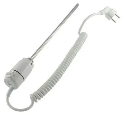 Immagine prodotto di Resistenza elettrica per scaldasalviette AVANSA 600 W con termostato, G 1/2", IP65, bianca
