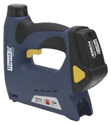 Produktbild von Rapid BTX530, Nagel-/Klammerpistol, Schwarz, Blau, Gelb, Metall, Kunststoff, 6 mm, 1,4 cm, 1,5 cm