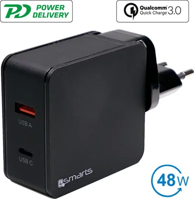 Imagen del producto de Kit de viaje 4smarts VoltPlug QC / PD, 48W, color