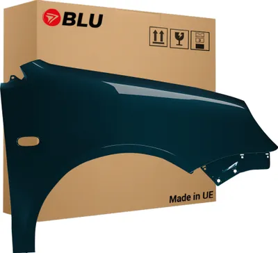 Image de BLU Aile Compatible avec VW Volkswagen Polo 9N IV 4 LC6X Droite Blau OceanicGrün | 2001-2005 | Avant | Peint| Prêt à Monter | Acier