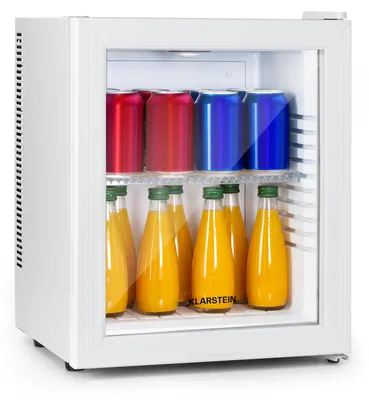 Produktbild von Klarstein Kühlschrank, Mini Kühlschrank mit Glastüre, Mini-Kühlschrank für Getränke, Snacks & Kosmetik, Kühlschrank Klein & Leise, Verstellbare Ablagen, Kleiner Skincare Kühlschrank 12-18°C, 23L