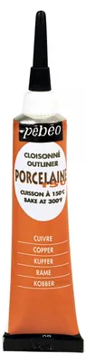Produktbild von Pebeo Porcelaine 150 Relief-Konturenfarbe für Porzellan 20 ml - Kupfer