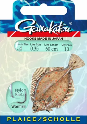 Image de Gamakatsu BKS-Worm36 Flatfish Gr.6 Hameçon pour poissons plats