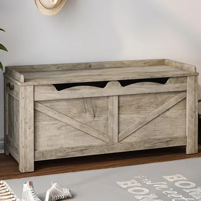 Obrázok produktu pre Sedacia lavica s úložným priestorom, 100 cm, svetlo béžová, rozmer 40 x 100 x 48 cm