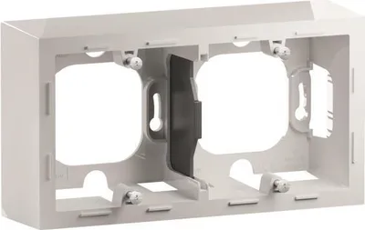 Produktbild von Legrand 765199 SEANO APgehäuse 2-fach in der Farbausführung Ultraweiß