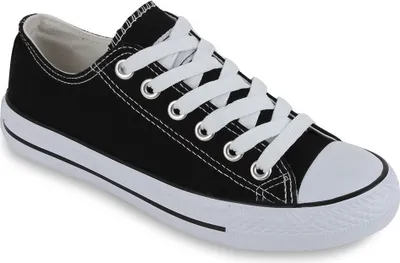 Produktbild von Mytrendshoe Damen Sneakers Sportschuhe Stoffschuhe 96194 Sportliche Schuhe, Farbe: Schwarz, Größe: 37