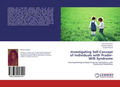 Produktbild von Investigating Self-Concept of Individuals with Prader-Willi Syndrome