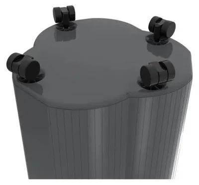 Produktbild von Exacompta Rollen für Abfalleimer Tri Bin EcoBlack - Schwarz - 44714D