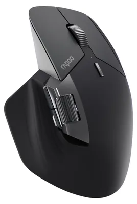 Produktbild von Rapoo MT760M, Rechts, Optisch, RF Wireless + Bluetooth, 4000 DPI, Schwarz, Grau