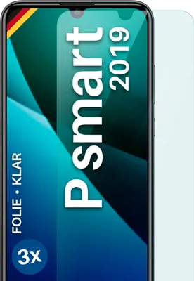 Produktbild von moex® 3x Schutzfolie kompatibel mit Huawei P smart 2019 - Displayschutzfolie dünn Folie, Klar