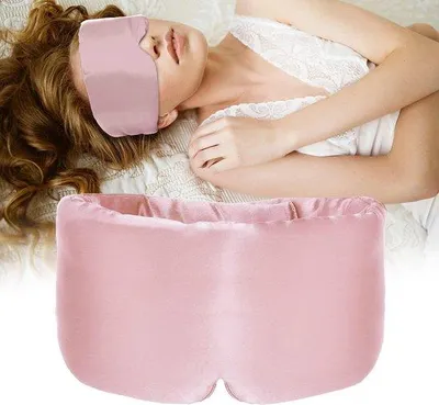 Produktbild von Famanu Schlafmaske 100% Seide - Hautfreundlich, Lichtpruim