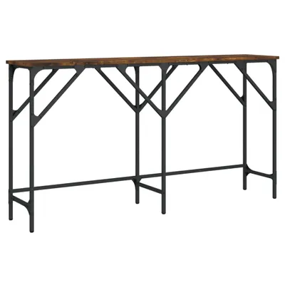 Zdjęcie produktu dla vidaXL Stolik konsola dąb wędzony 140x29x75 cm materiał drewnopochodny