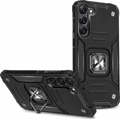 Image de Wozinsky Ring Armor Case Samsung Galaxy S23+ Housse blindée Anneau magnétique Noir