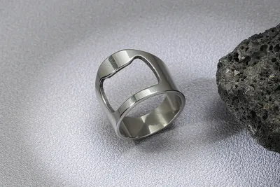 Produktbild von Flaschenöffner Ring aus robustem Edelstahl Kapselheber US 10
