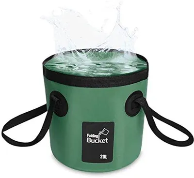 Produktbild von Famanu Faltbare Eimer 20 Liter - Für Angeln, Camping und Gartenarbeit