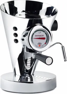 Produktbild von Bugatti Italy Diva, Freistehend, Chrom, Cream, Espresso machine, Gemahlener Kaffee, Pod, Cappuccino, Espresso, Latte macchiato, 0,8l