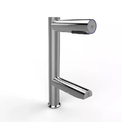 Produktbild von Jet Dryer Händetrockner - Sensor-Waschtischarmatur DUO 2in1 mit Händetrockner, Edelstahl gebürstet 8596220010353
