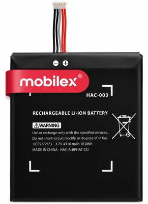 Image de Batterie MOBILEX® Akku HAC-003 pour Nintendo Switch, 4310 mAh, modèle d'origine (OEM), interne, de remplacement