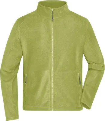 Produktbild von Fleece Jacke mit Stehkragen im klassischen Design lime-green, Gr. L