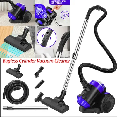 Image de Aspirateur balai sans sac - Aspirateur à eau et à poussière - 1000–1399 W - 220–240 V - Adapté aux sols et aux tapis - Idéal pour les poils d'animaux - Couleur : bleu