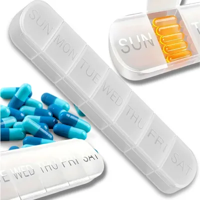 Immagine prodotto di Box 7 giorni organizzatore settimanale per farmaci, compresse, contenitore, cartuccia