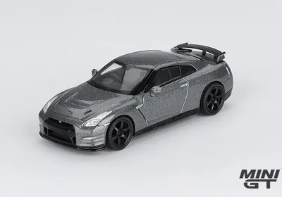 Obrázok produktu pre NISSAN GT-R 2013, farba: tmavosivá metalíza (verzia NISMO R35 CRS) – Mini GT, mierka 1:64