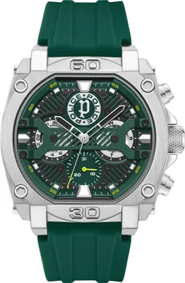 Produktbild von POLICE Herrenuhr Quarzuhr silber / grün onesize Herren 45 PEWGQ0040001, PEWGQ0040002, PEWGQ0040003