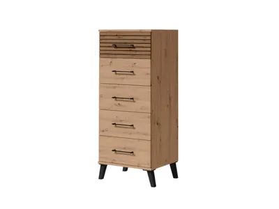 Produktbild von Kommode mit Schubladen 48 cm Hellbraun JCRL04