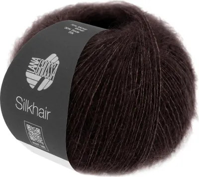 Produktbild von Lana Grossa - Silkhair 0209 schwarzbraun