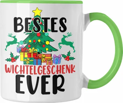 Produktbild von Trendation - Wichtelgeschenk für Frauen Kollegen Geschenk Wichteln Weihnachten Bestes Wichtelgeschenk Ever Schrottwichteln (Grün)