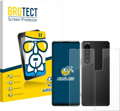 Produktbild von BROTECT Schutzglas für Sony Xperia 5 III (Display+Rückseite) Schutzfolie Panzer Folie Glas Display Schutz klar